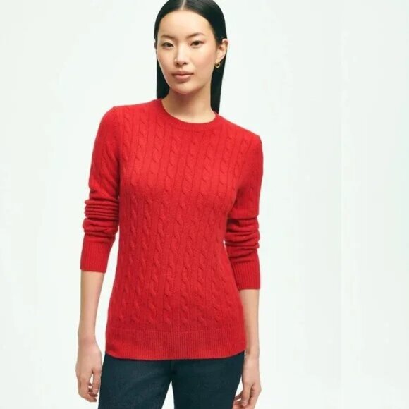 Brooks Brothers Cashmere Wool Cable Sweater - Picture 9 of 9